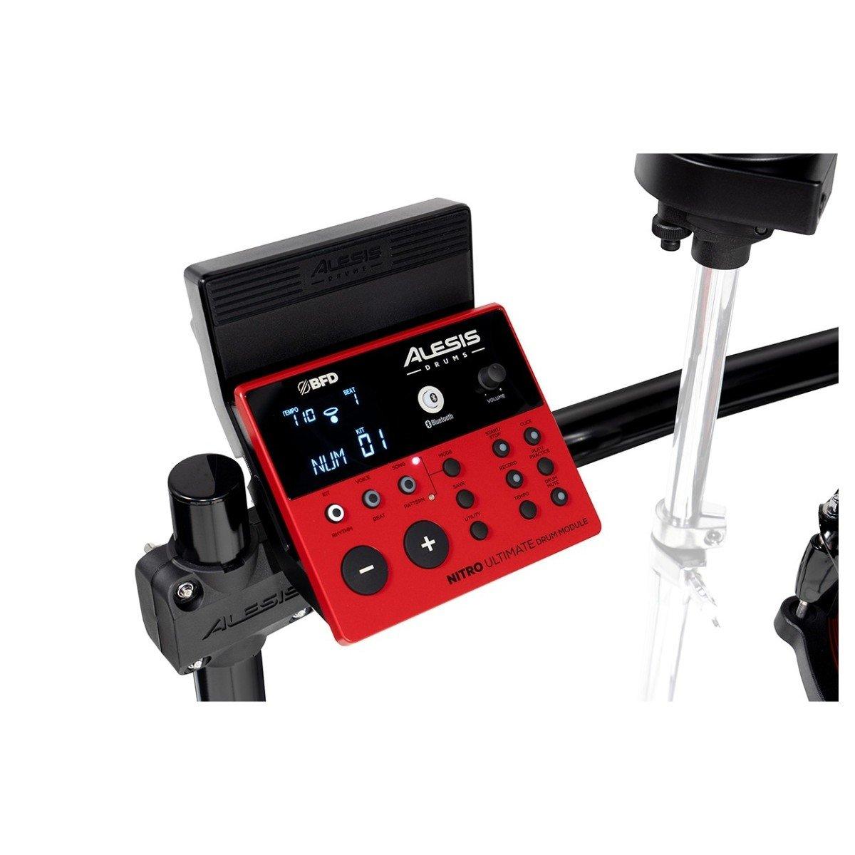 Alesis nitro ultimate kit batteria elettronica professionale con pad in mesh e bluetooth