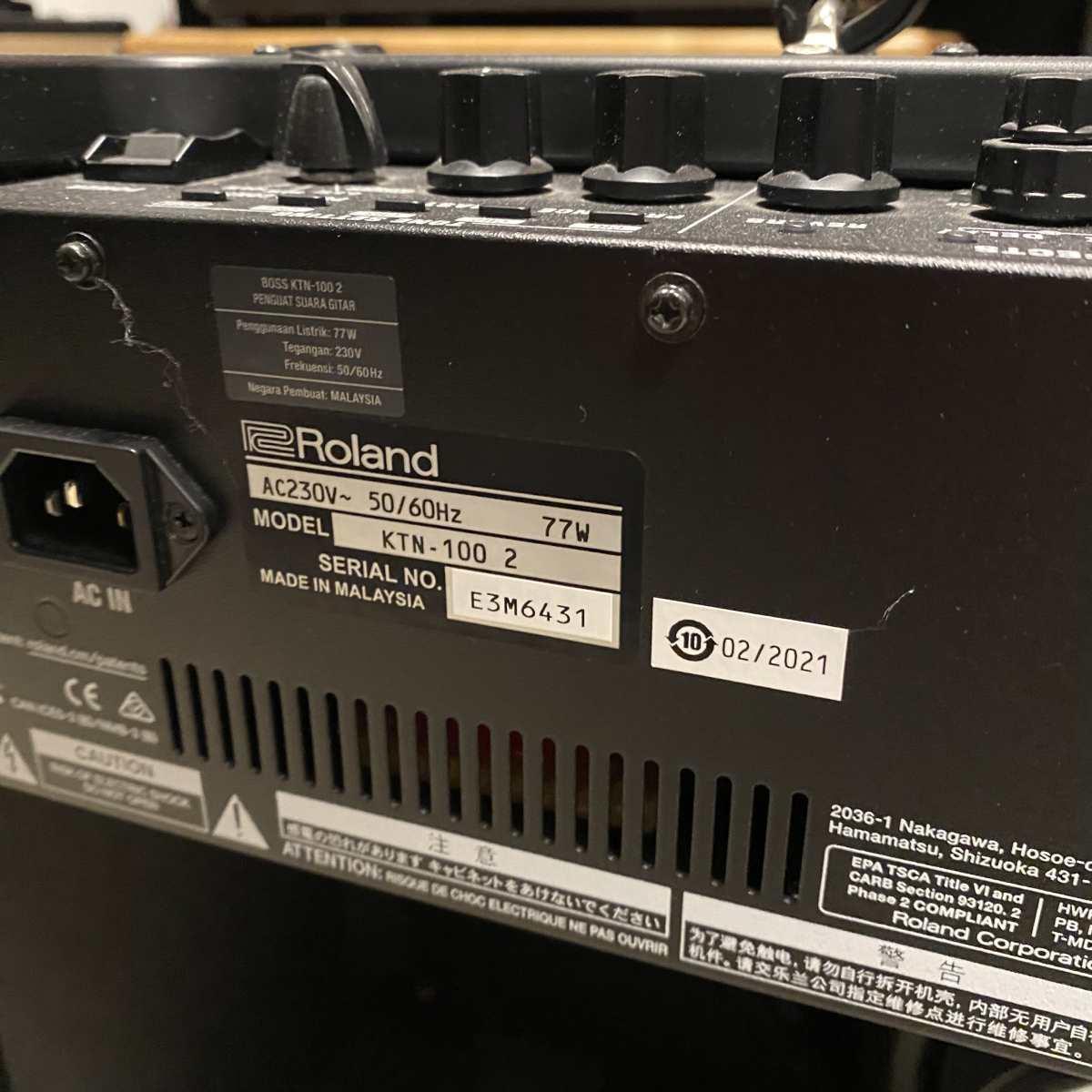 Boss katana 100 mk ii + pedaliera ga-fc - usato garantito