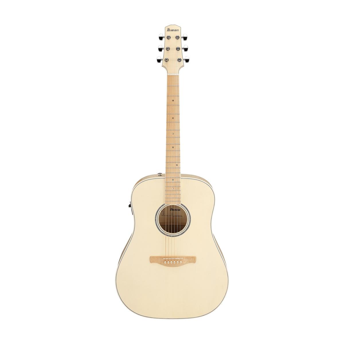 Ibanez aad77m1eo antiche white chitarra acustica elettrificata