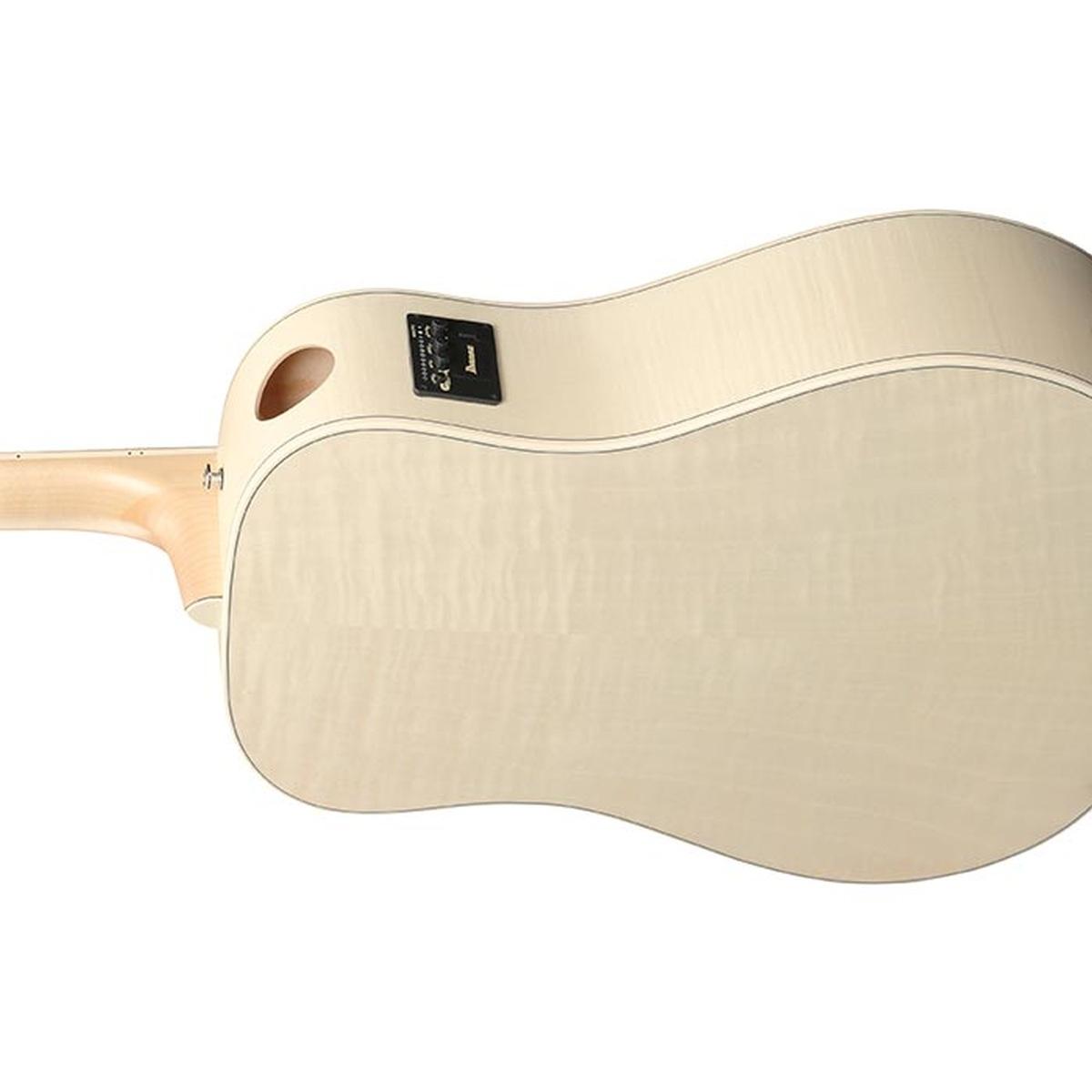 Ibanez aad77m1eo antiche white chitarra acustica elettrificata