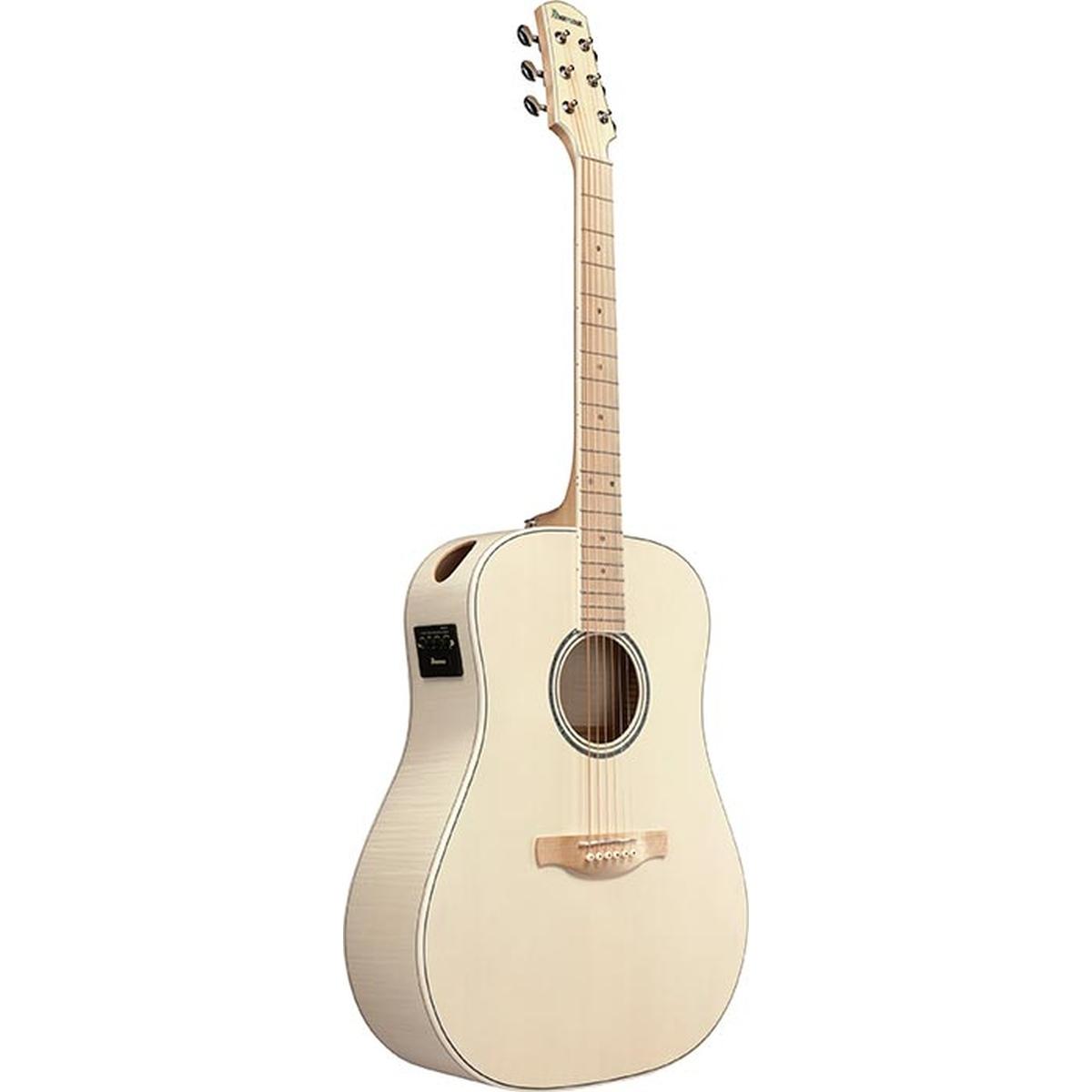 Ibanez aad77m1eo antiche white chitarra acustica elettrificata