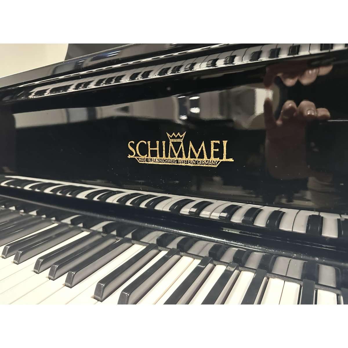 Schimmel pianoforte a coda finitura nero lucido usato garantito