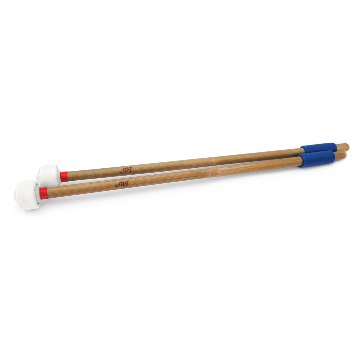 Mg mallets tf28 flannel coppia di mallets per timpani