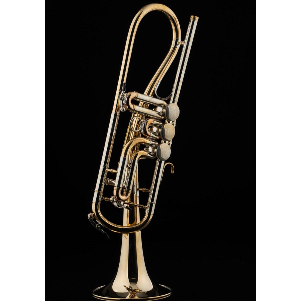 SCHAGERL GANSCH HORN HEAVY RAW BRASS TROMBA IN Bb SN SCY 13822