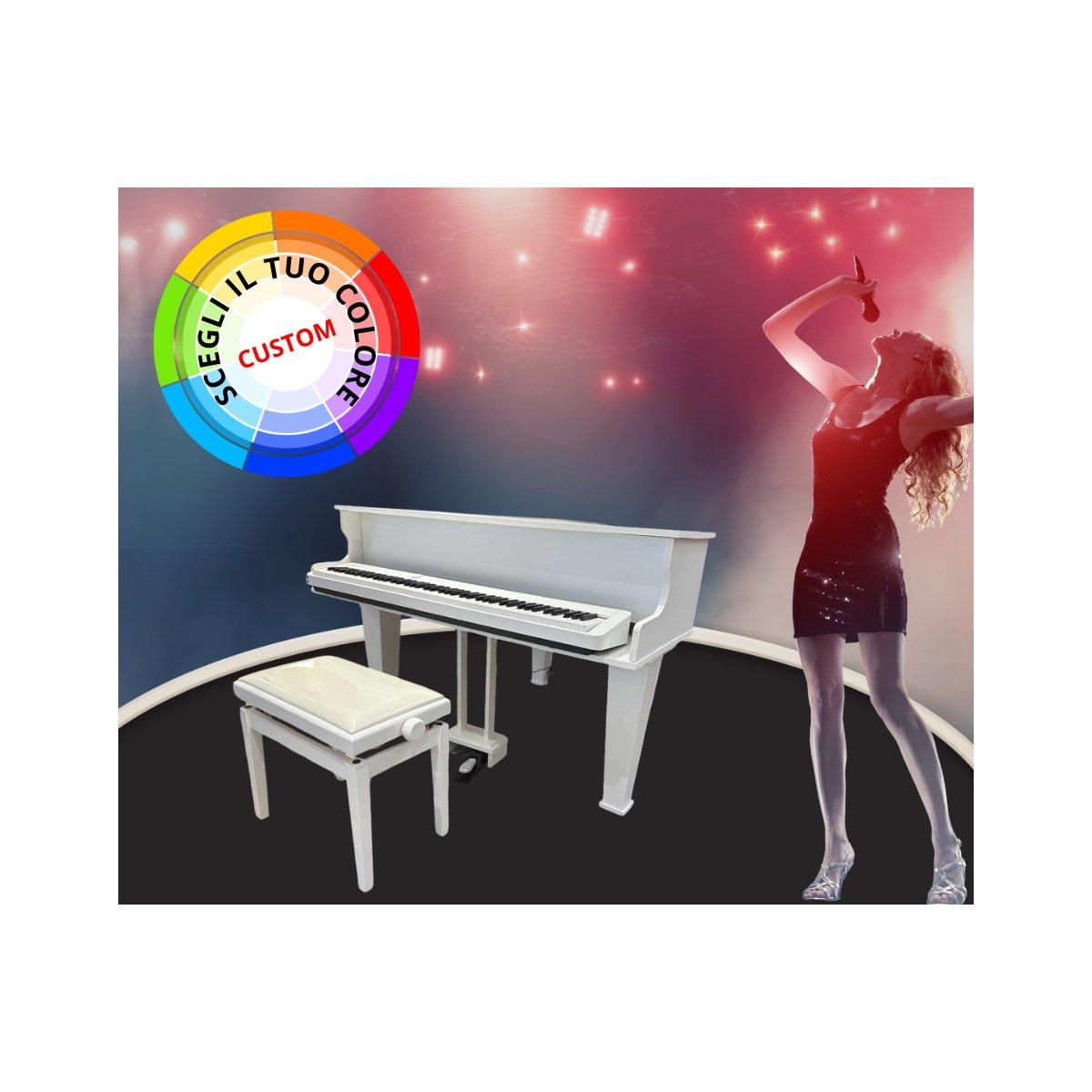 Pianoforte scenografico Costum Modello A170 finitura personalizzata