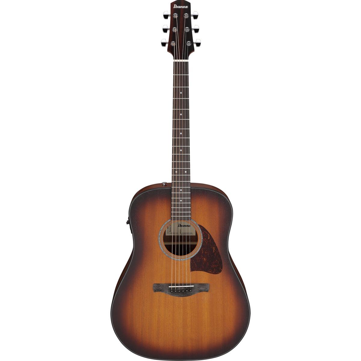 Ibanez aad54eomh chitarra acustica elettrificata open pore mahogany sunburst