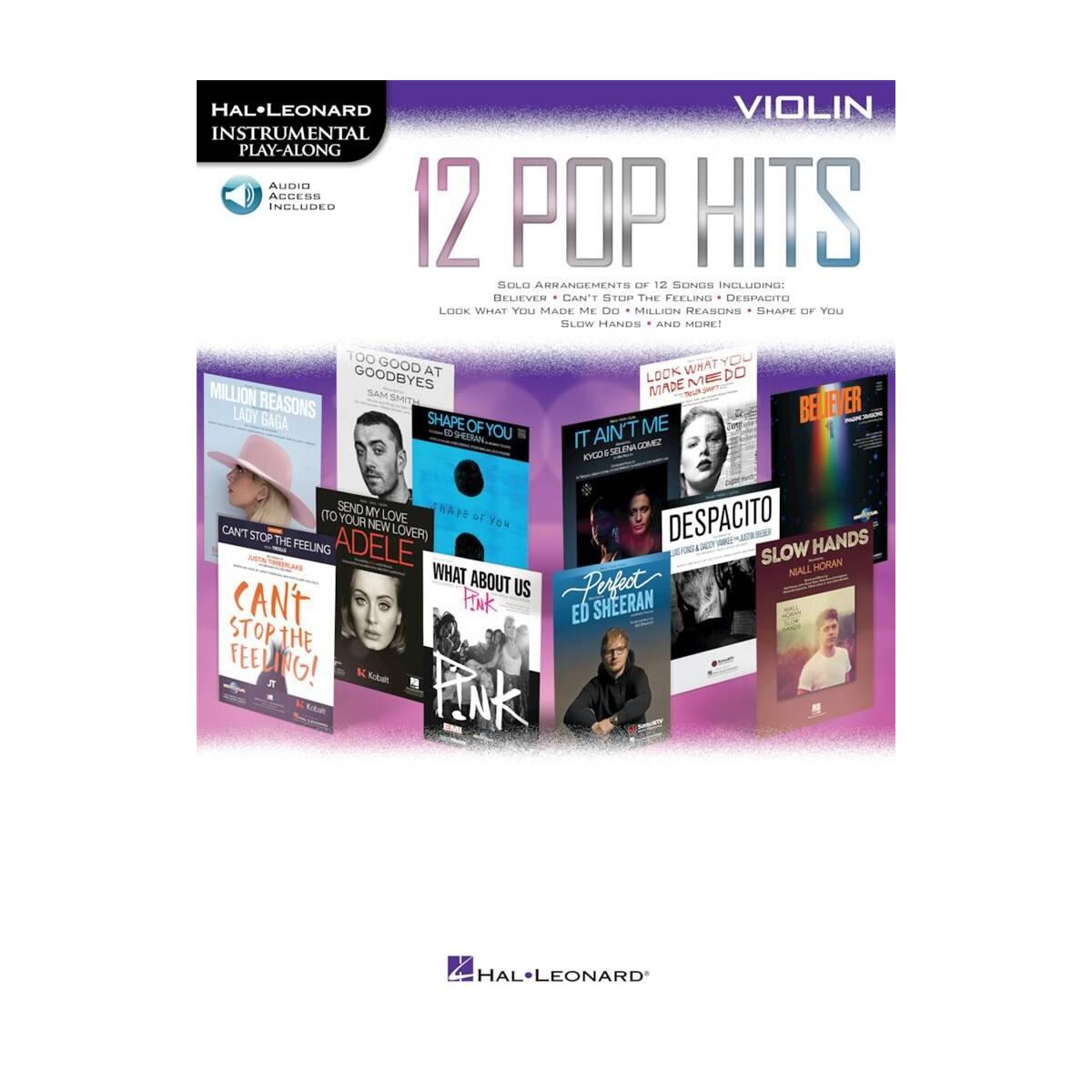 12 top hits per violino