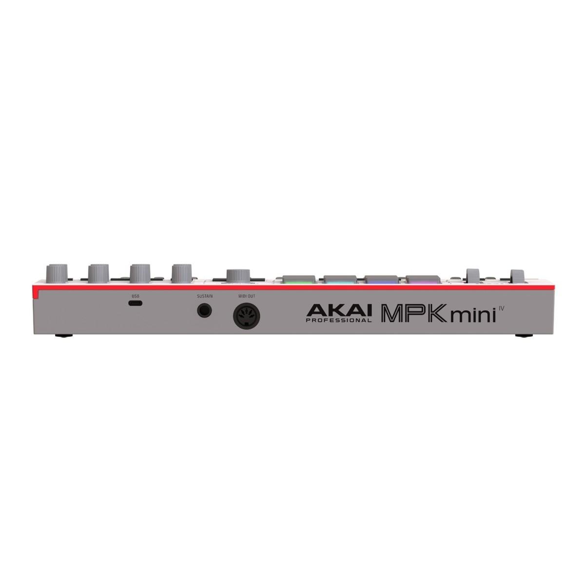 AKAI PROFESSIONAL MPK Mini IV Gray Tastiera MIDI USB 25 Tasti con Pad MPC e Software Professionale
