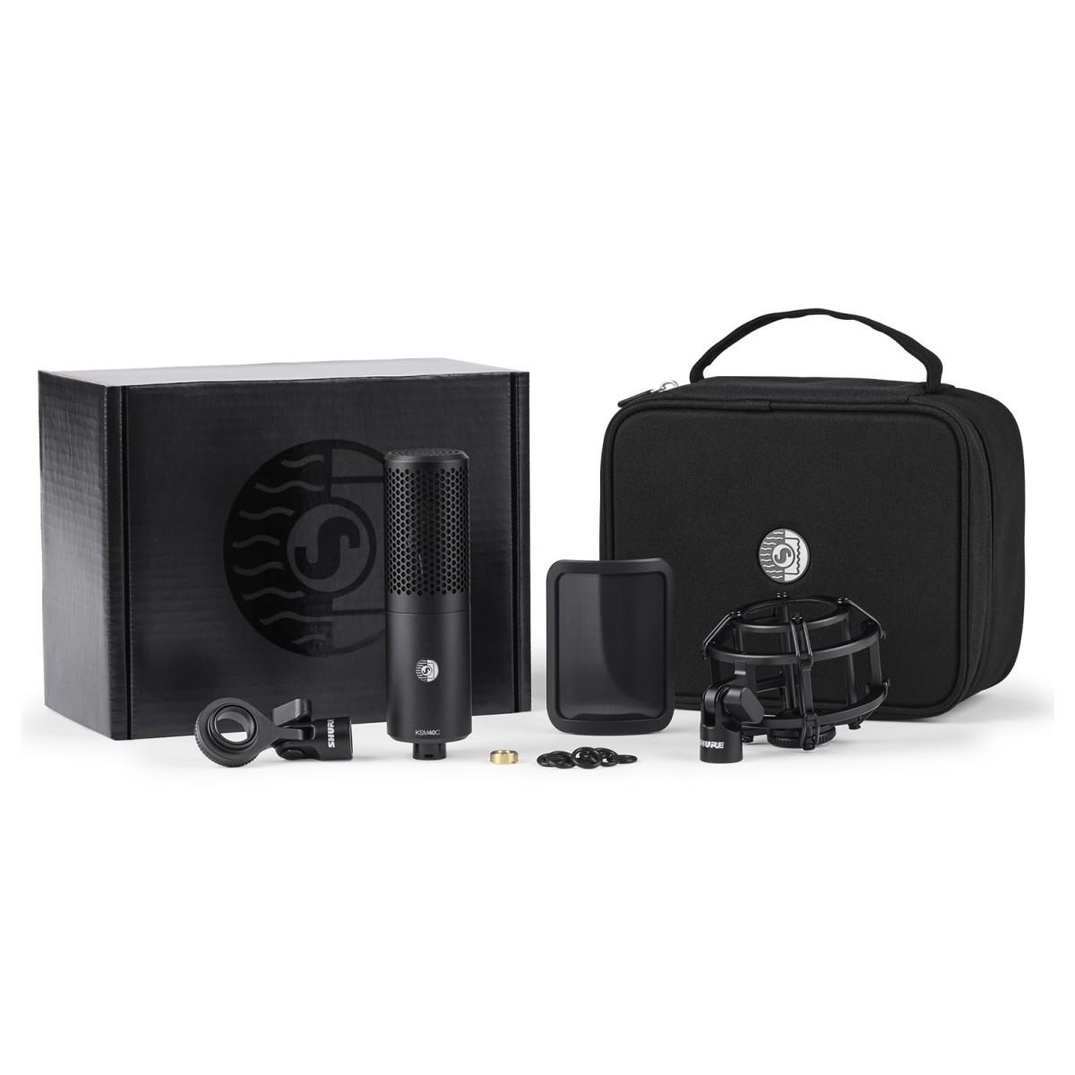 Shure ksm40c microfono a condensatore cardioide a diaframma largo per studio e broadcast