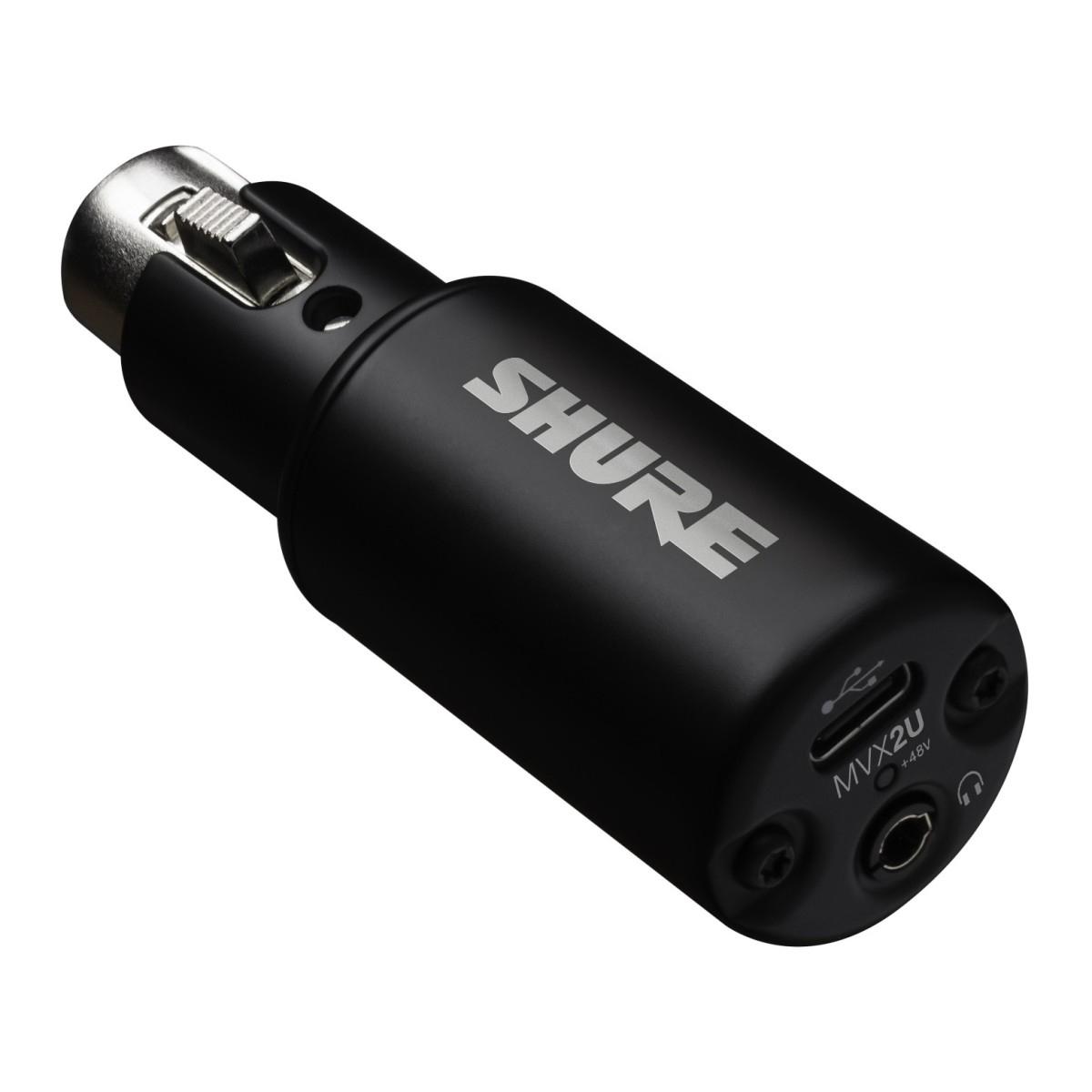 SHURE MVX2U Gen 2 - Interfaccia Audio USB C per microfono, con DSP