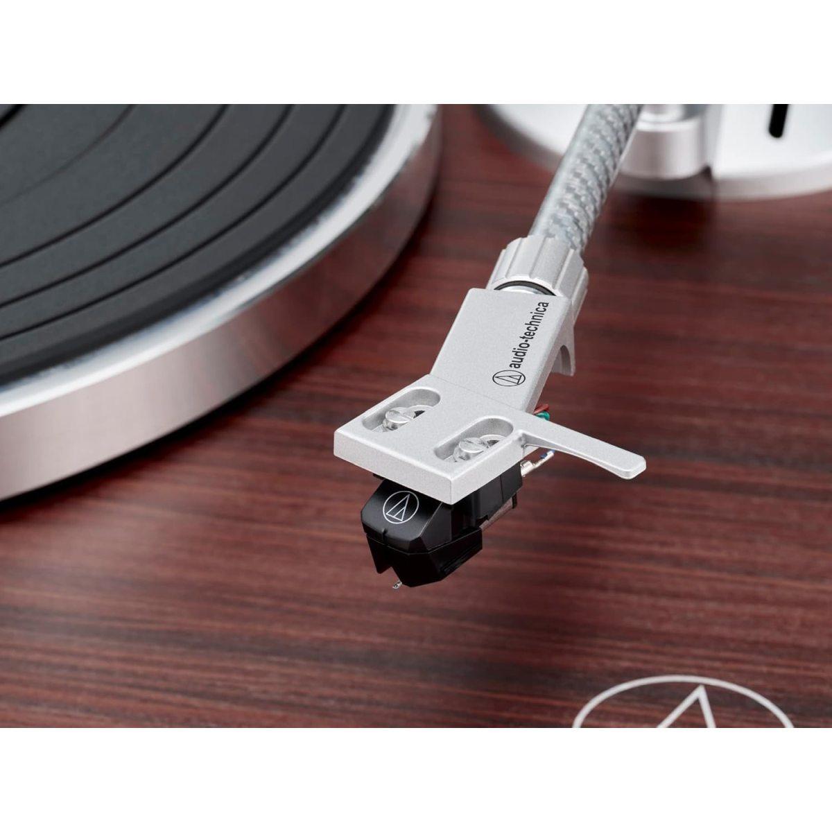 Audio technica at-lpw50bt rw giradischi bluetooth con trasmissione a cinghia