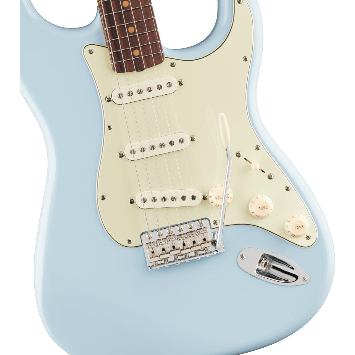 Fender vintera iii early 60s stratocaster rw sonic blue chitarra elettrica