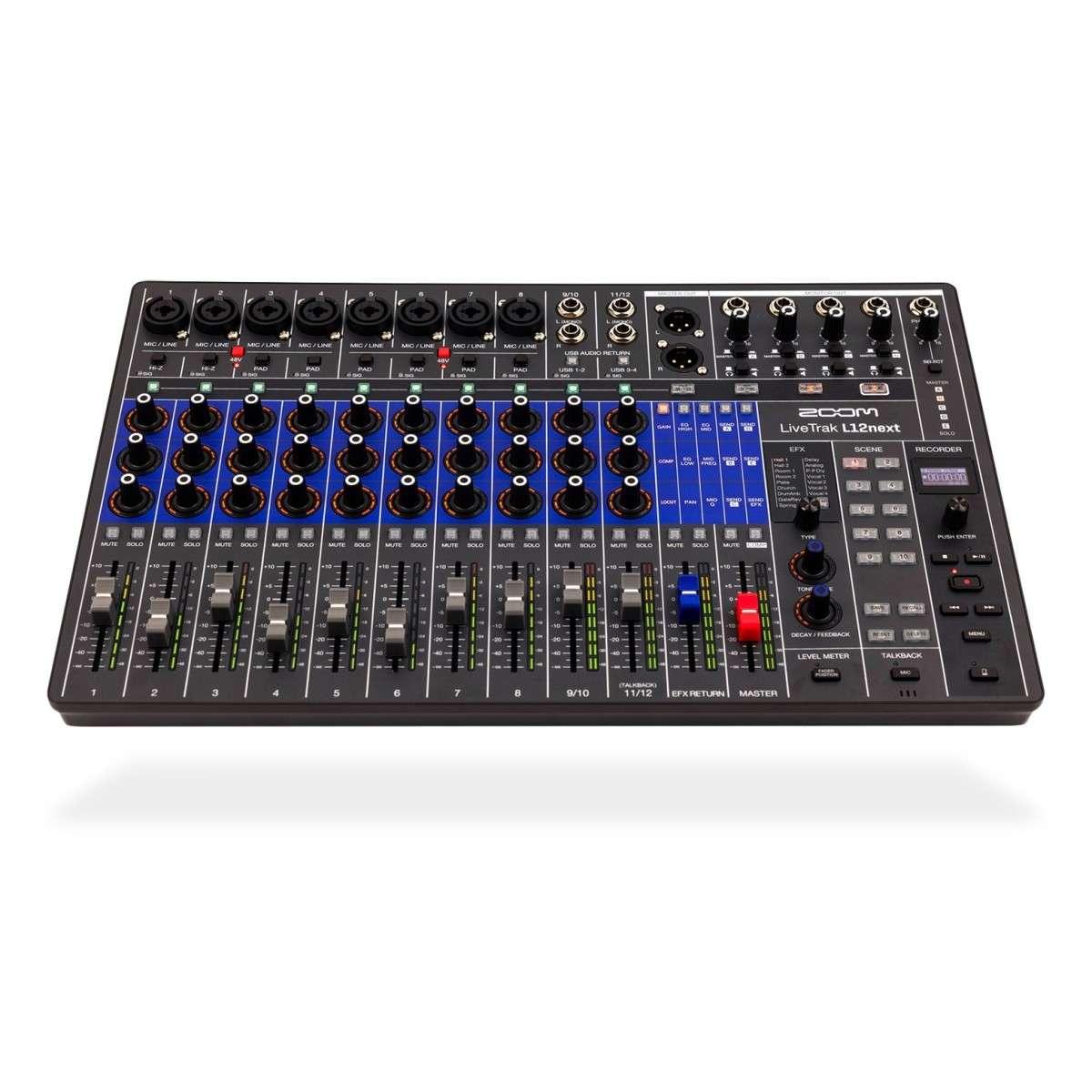 Zoom L-12next Mixer Digitale 12 Canali con Recorder e Interfaccia Audio