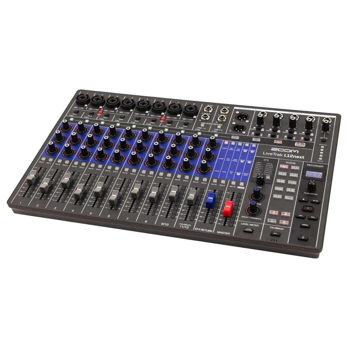 Zoom L-12next Mixer Digitale 12 Canali con Recorder e Interfaccia Audio
