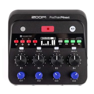 ZOOM P4next - Registratore/Interfaccia audio portatile per podcast