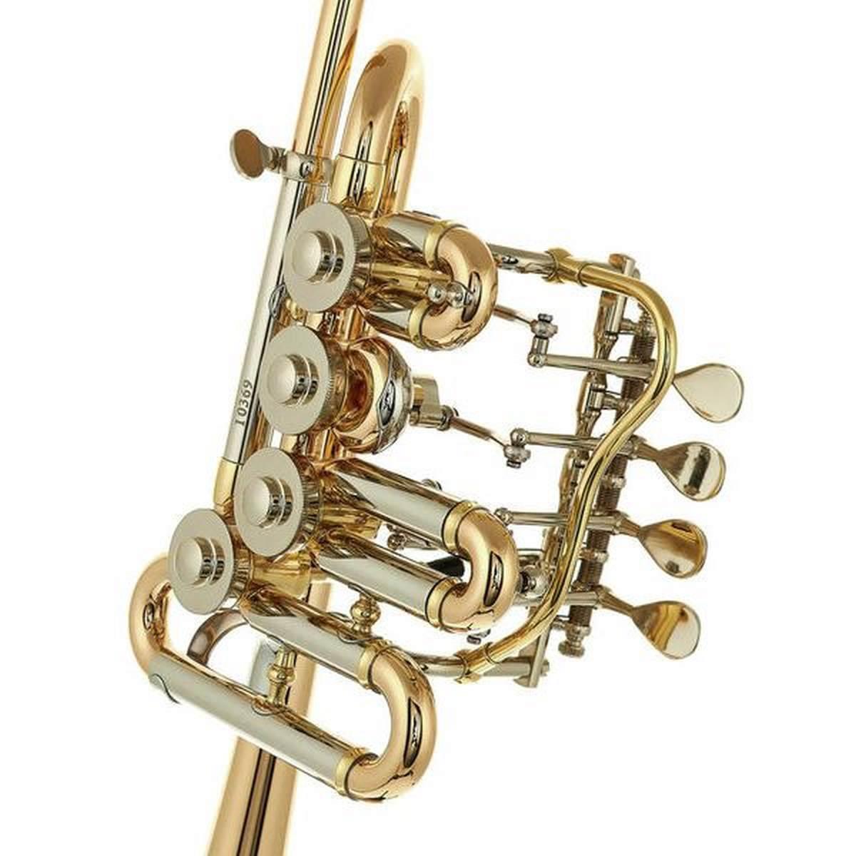 Schagerl berlin z piccolo trumpet b/a gold plated sn scy14064