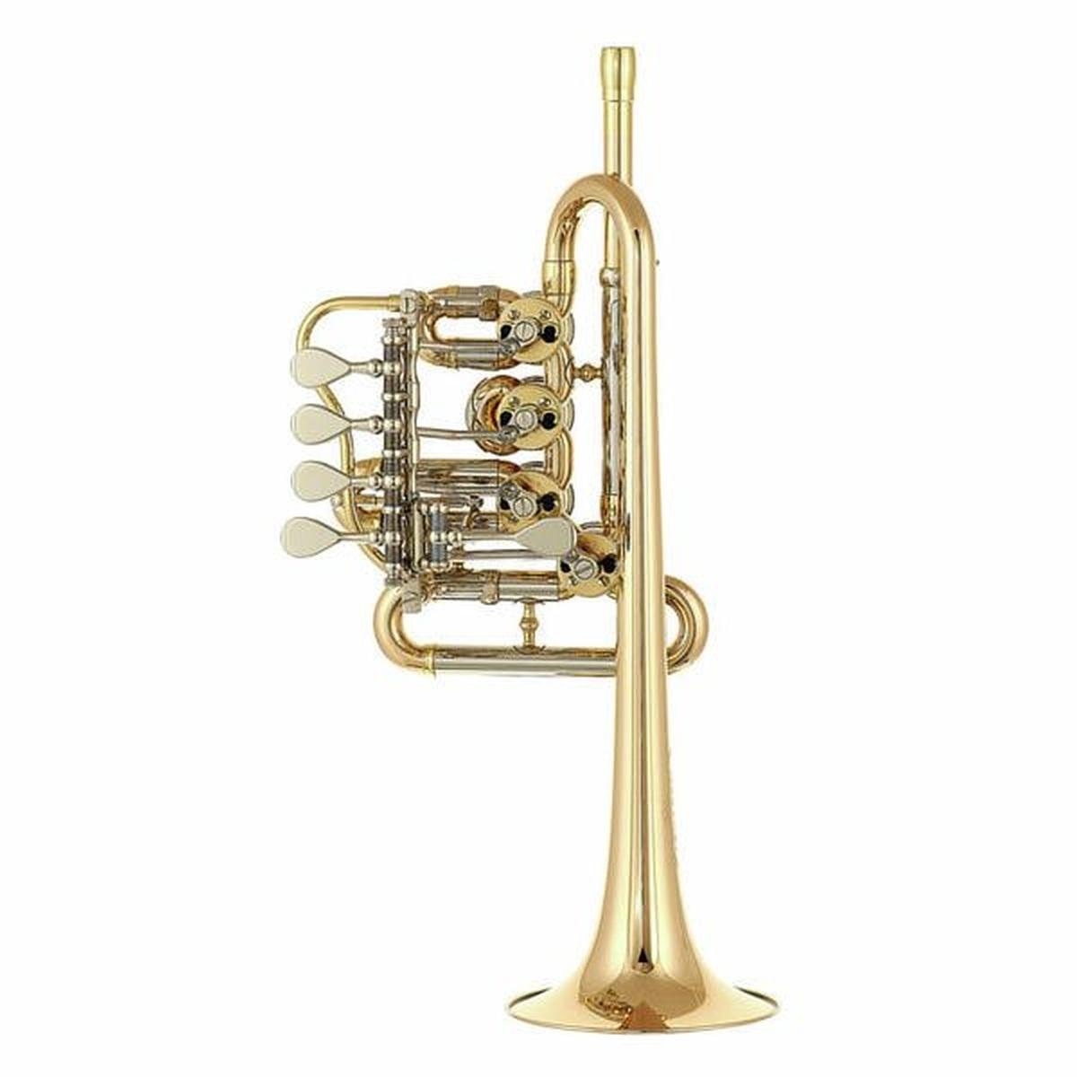 Schagerl berlin z piccolo trumpet b/a gold plated sn scy14064