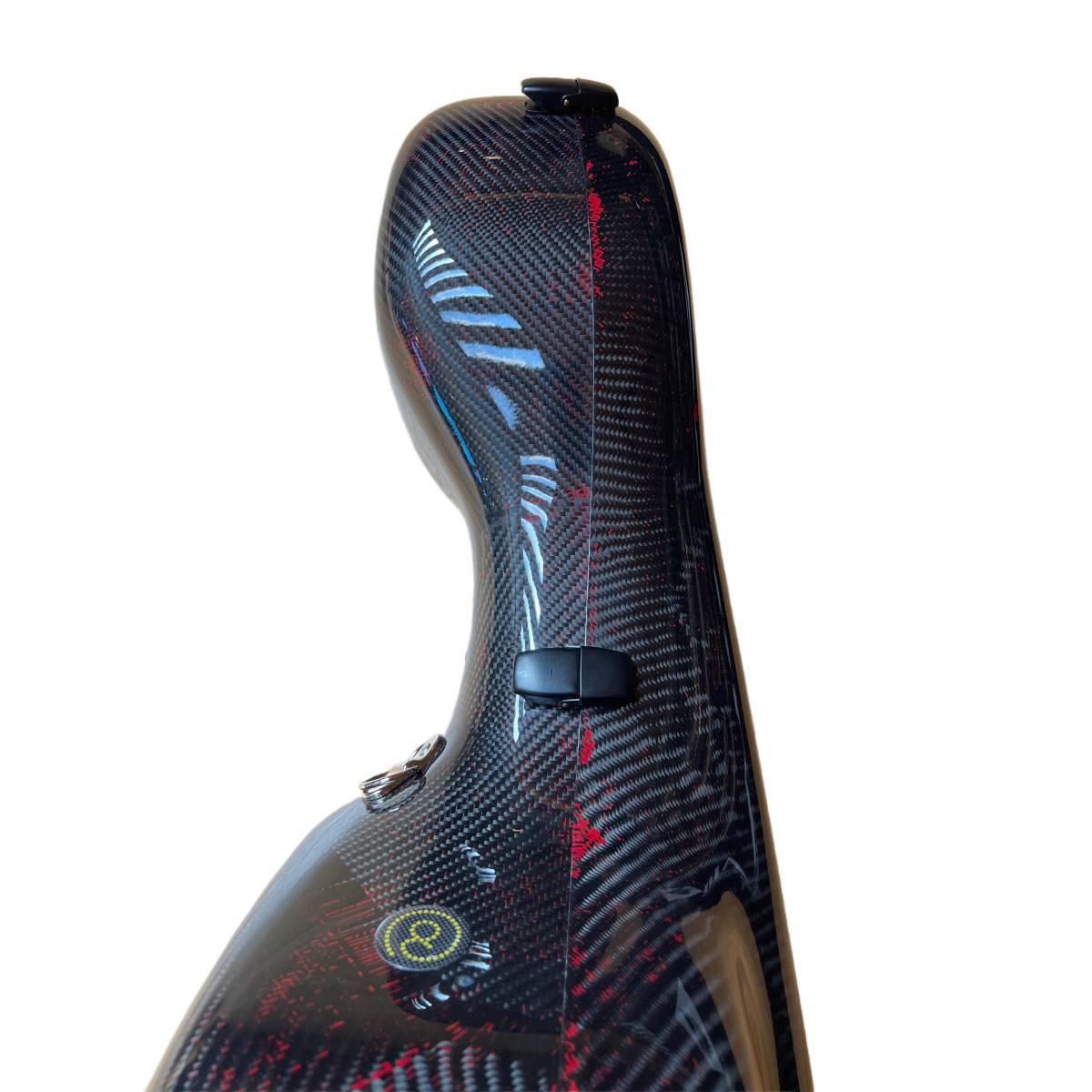Alpha case violoncello red, 3d