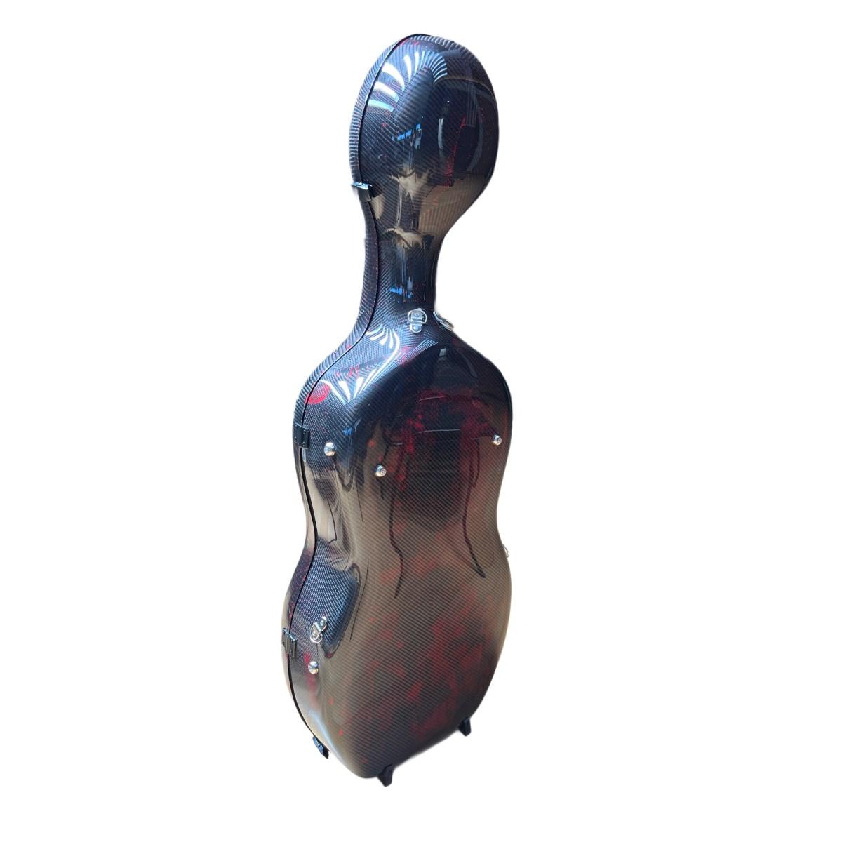 Alpha case violoncello red, 3d