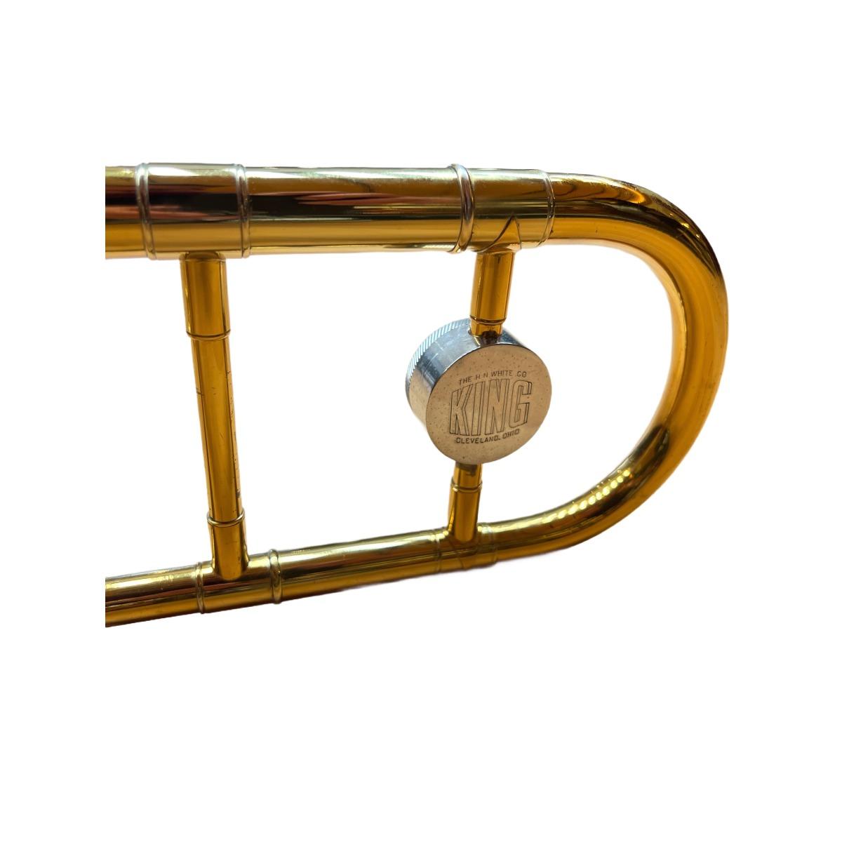 King 2b trombone sib s.n.324946 con custodia bam - usato