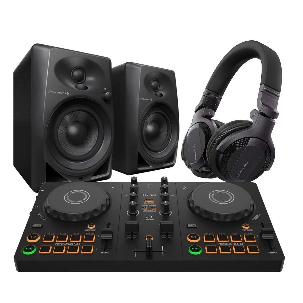 ALPHATHETA House Party Starter Bundle DDJ-FLX2 + DM-40D + HDJ-CUE1