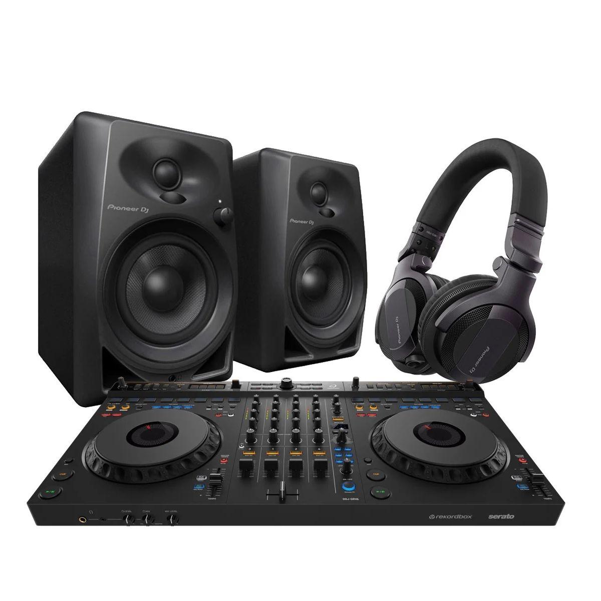 ALPHATHETA Level-Up Party Bundle DDJ-GRV6 + DM-40D + HDJ-CUE1