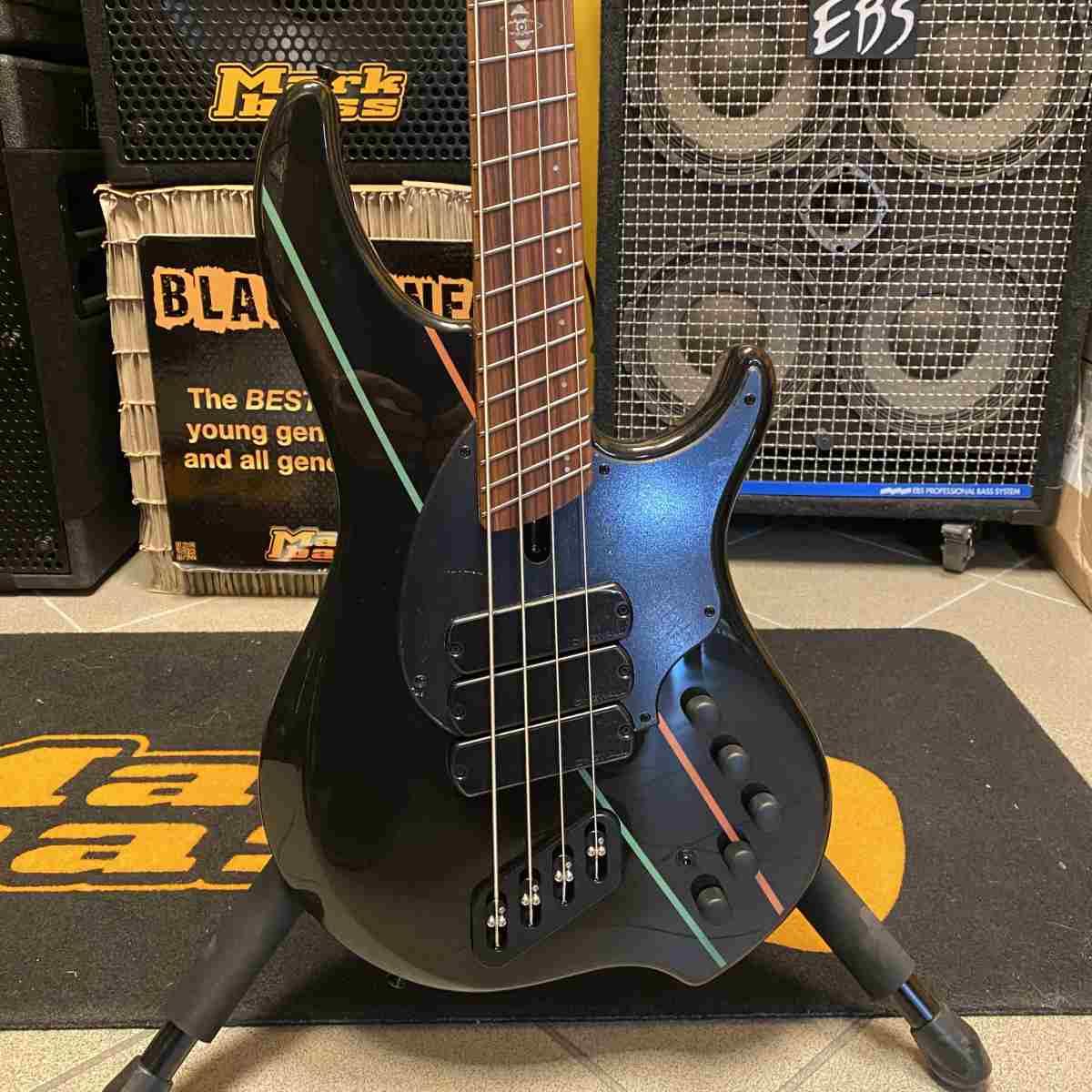 Dingwall jt3-bk4 john taylor gloss metallic black basso elettrico 4 corde
