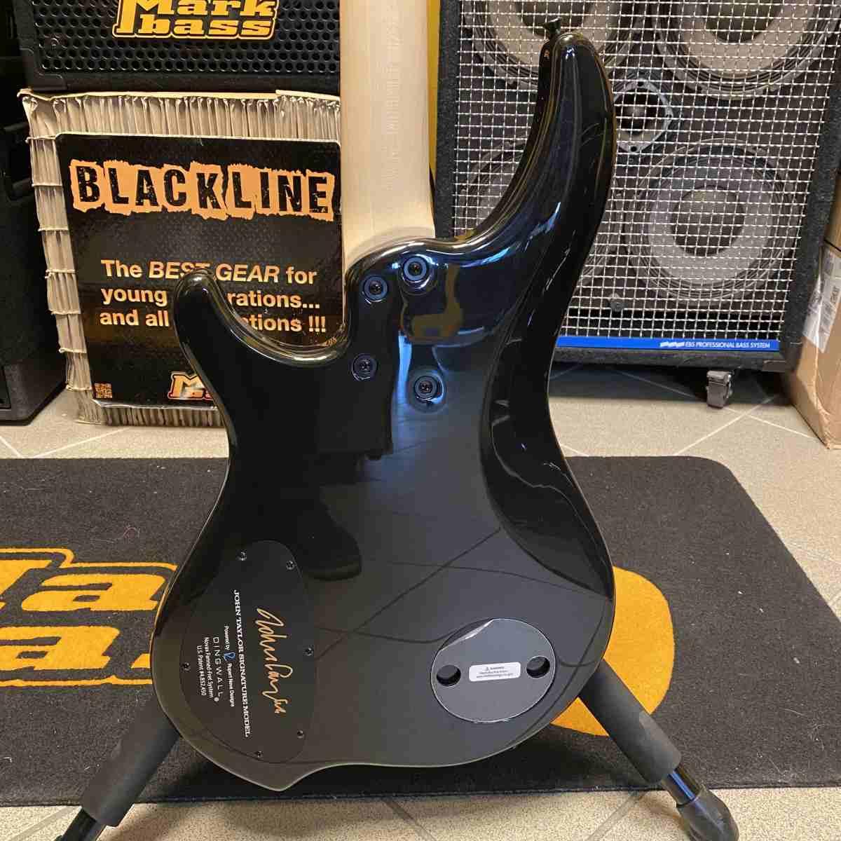 Dingwall jt3-bk4 john taylor gloss metallic black basso elettrico 4 corde