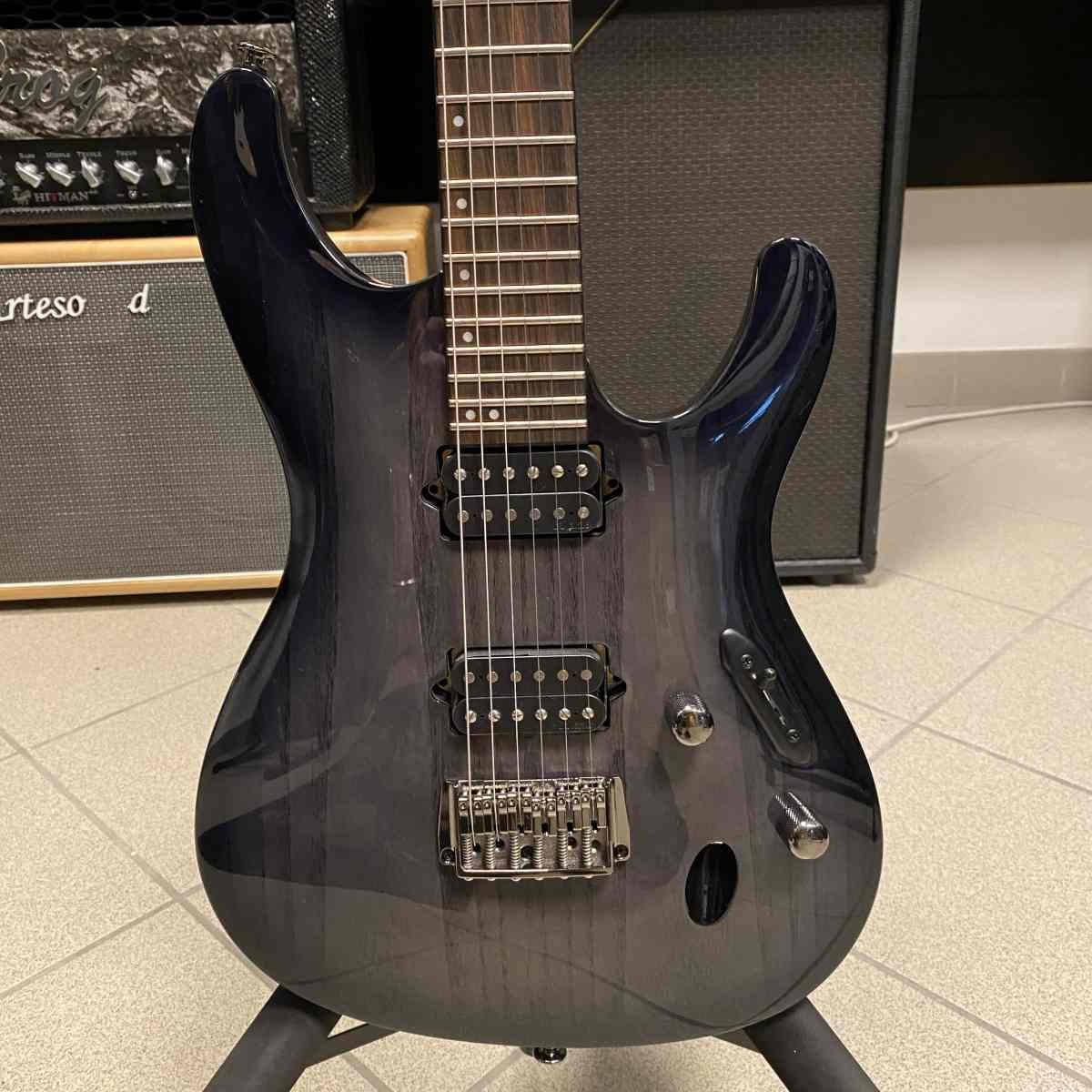Ibanez s6621ah tgb transparent gray burst chitarra elettrica - expo guitar show