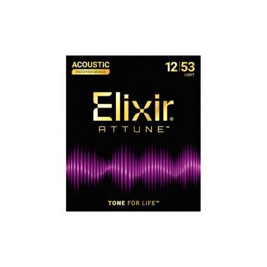 Elixir 21052 attune phosphor bronze set di corde per chitarra acustica 12/53