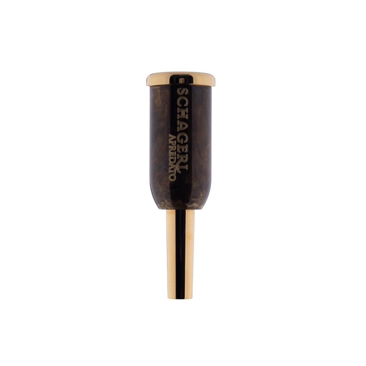 Schagerl 1 1/2 bocchino per tromba apredato gold plated vintage bell