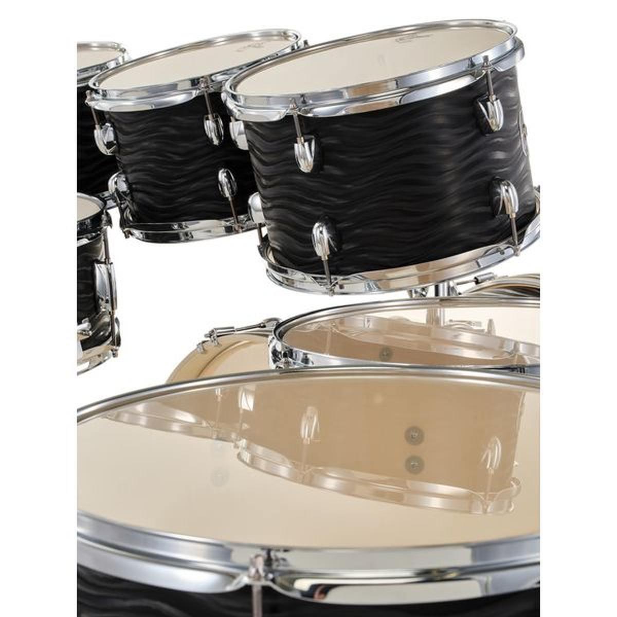 Gretsch energy 7 pezzi black flame batteria acustica solo fusti cassa 22