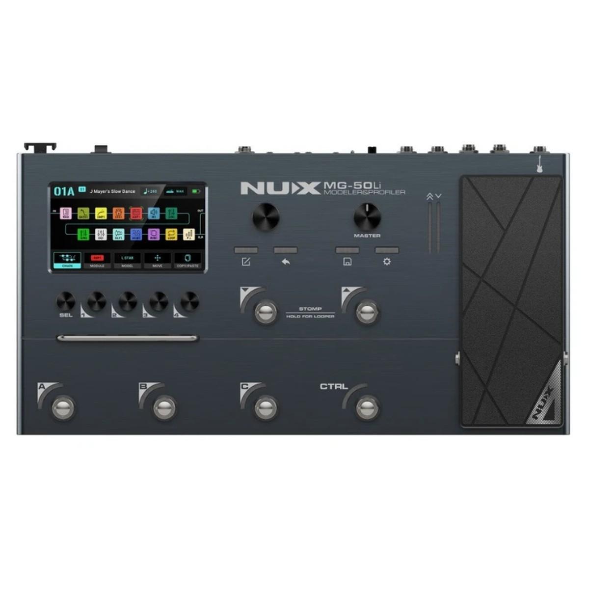 NUX MG-50Li Dark Blue MODELLER E PROCESSORE MULTIEFFETTO PER CHITARRA E BASSO