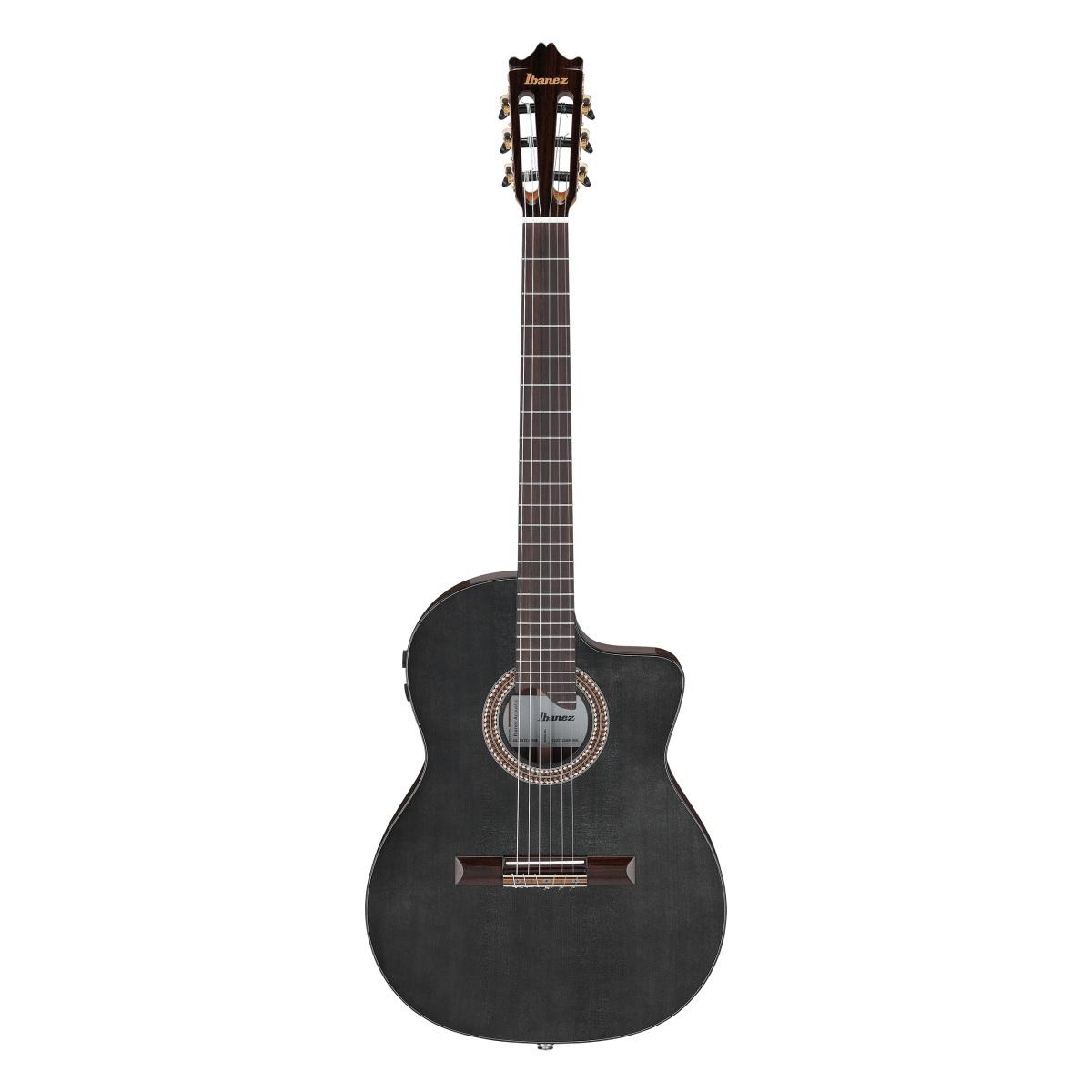Ibanez ga360tce tbk transparent black chitarra classica elettrificata