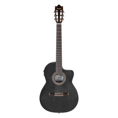Ibanez ga360tce tbk transparent black chitarra classica elettrificata
