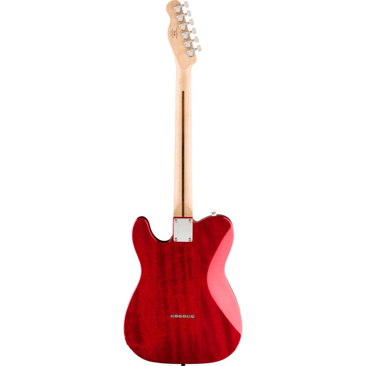 Fender squier affinity telecaster fmt sh lrl wpg crimson red transparent chitarra elettrica