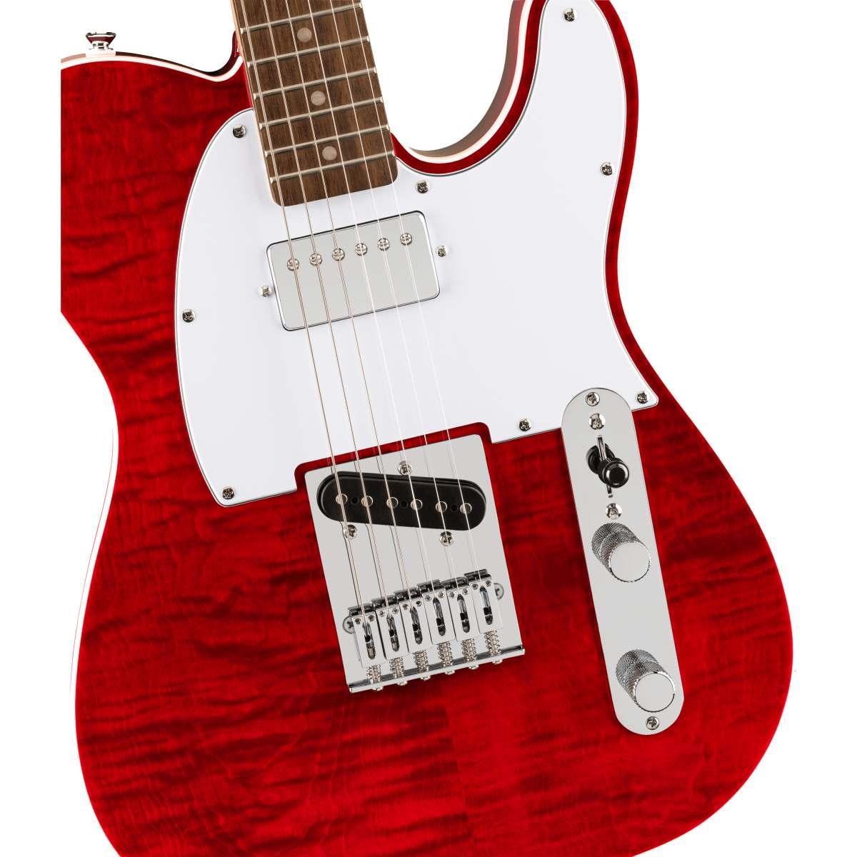 Fender squier affinity telecaster fmt sh lrl wpg crimson red transparent chitarra elettrica
