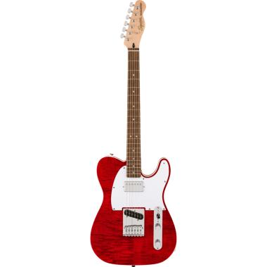 Fender squier affinity telecaster fmt sh lrl wpg crimson red transparent chitarra elettrica