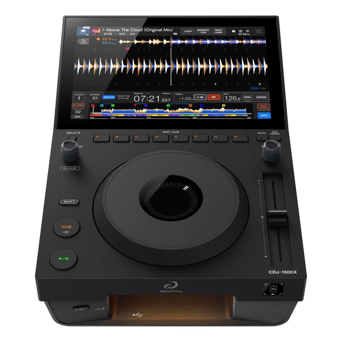 ALPHATHETA CDJ-1500X Multiplayer Professionale CON CONNESSIONE WI-FI E SISTEMA INTERATTIVO COBEAT