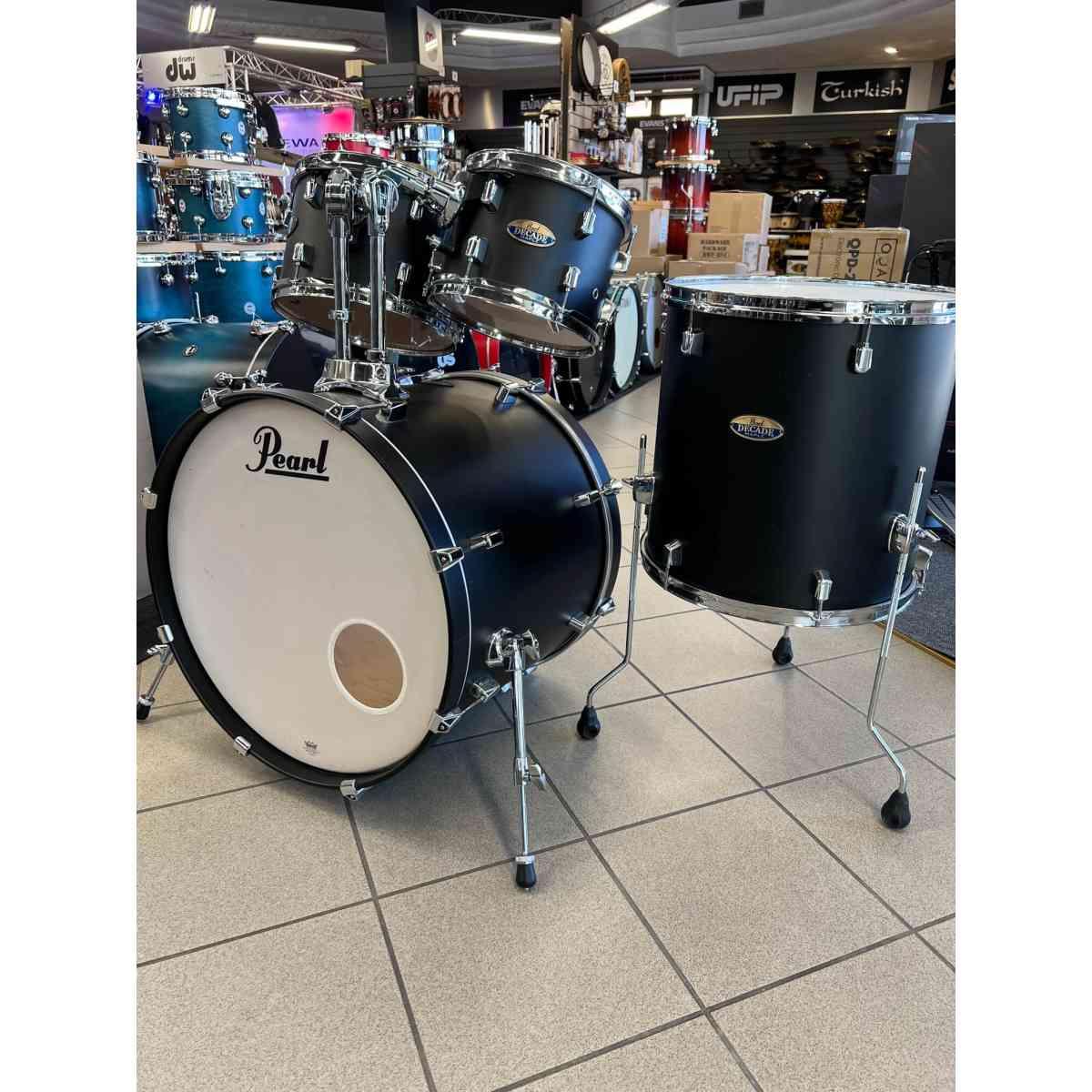 Pearl decade maple satin black cassa 22 - usato garantito