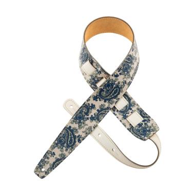MAGRABO' HOLES HS ART PRINT PAISLEY BLU 6cm TRACOLLA PER CHITARRA E BASSO
