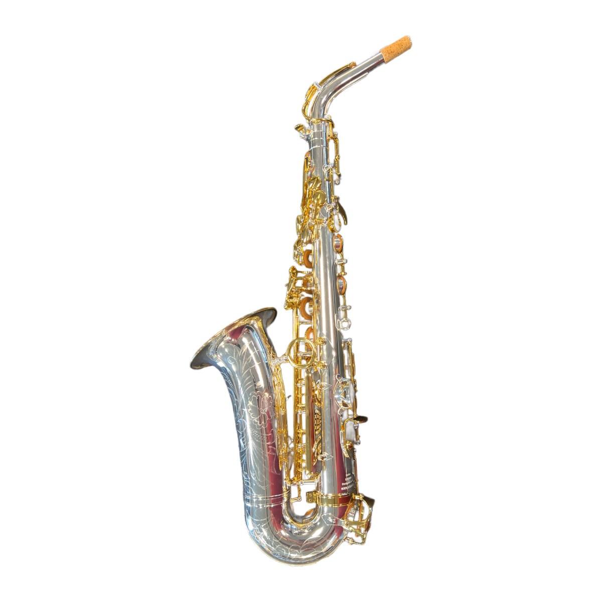 BBRASS POLTROSAX SAX ALTO silver plated + chiavi gold plated