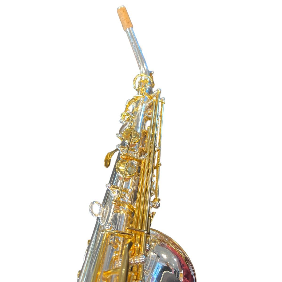 BBRASS POLTROSAX SAX ALTO silver plated + chiavi gold plated