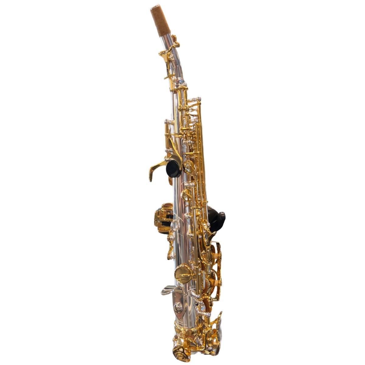 Bbrass sax soprano curvo poltrosax - silver plated