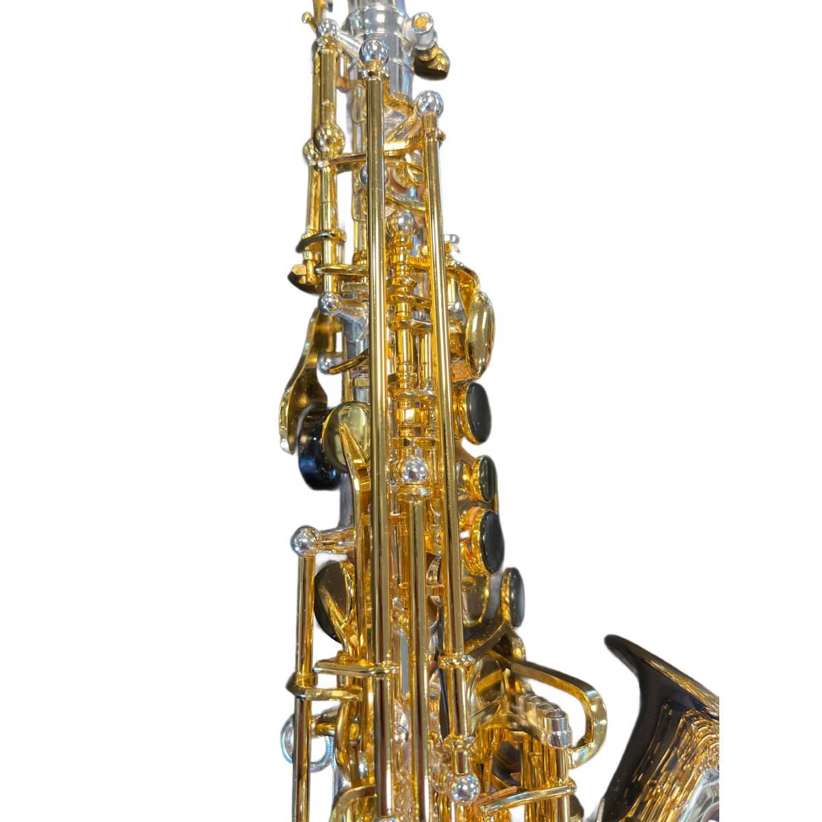 Bbrass sax soprano curvo poltrosax - silver plated