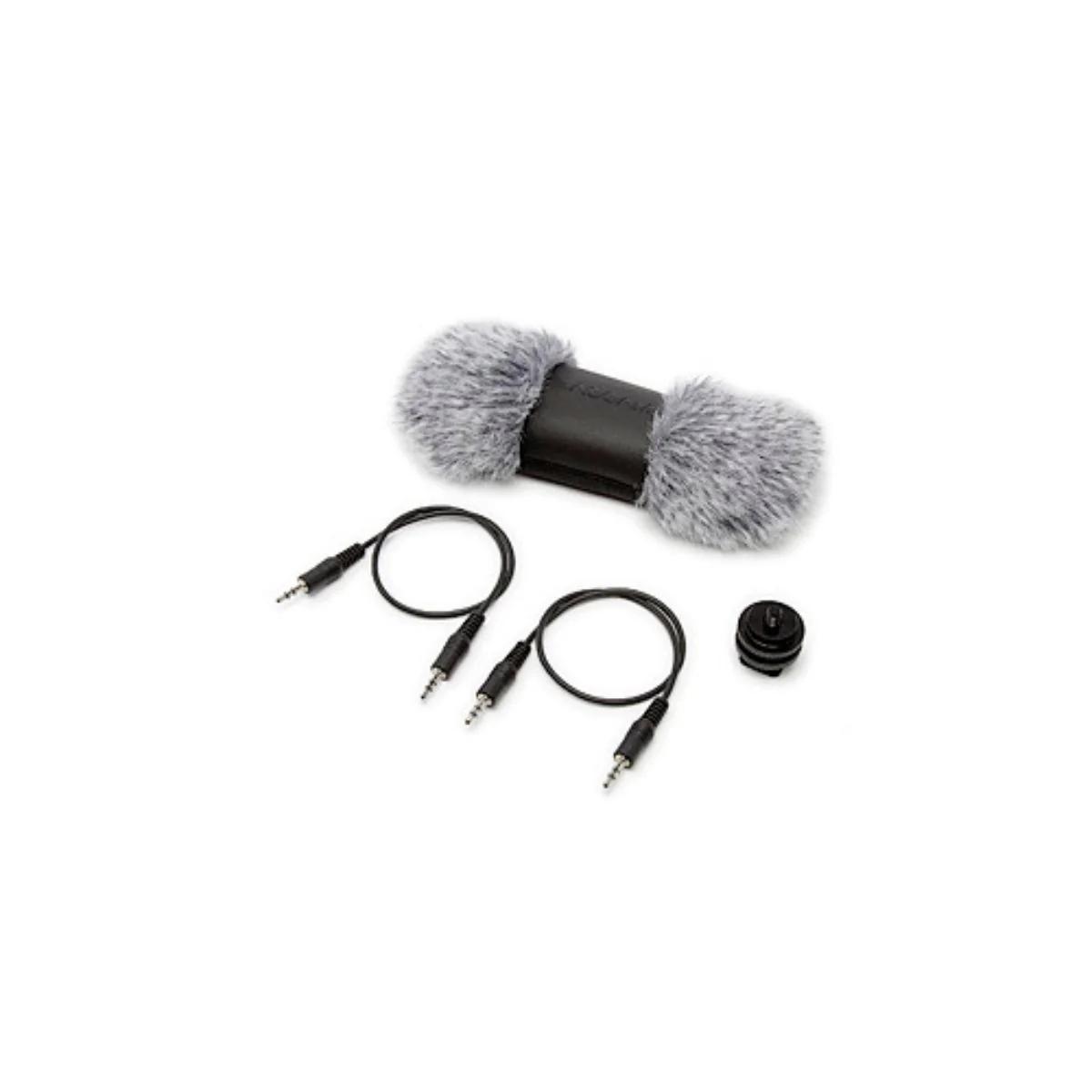 Tascam ak-dr70c kit filtro antivento con shoe mount e cavi per dr-701d e dr-70d