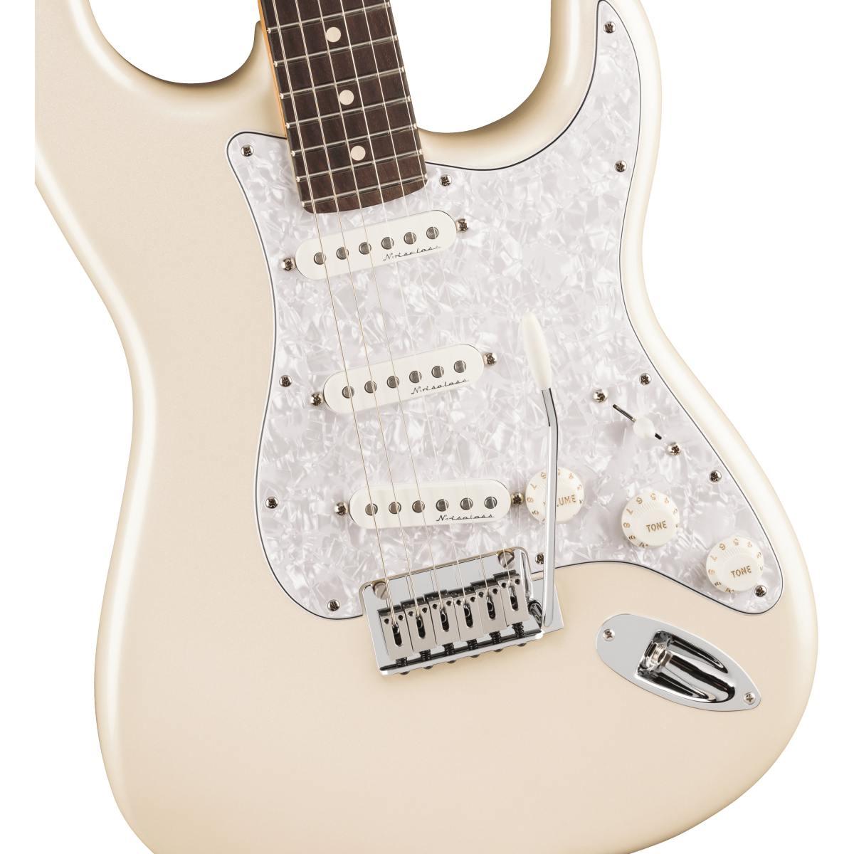 Fender player ii modified stratocaster hss rw olympic pearl white chitarra elettrica