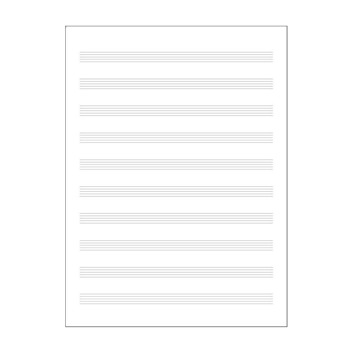 Hal leonard quaderno pentagrammato 10 righi 32 pagine bianche