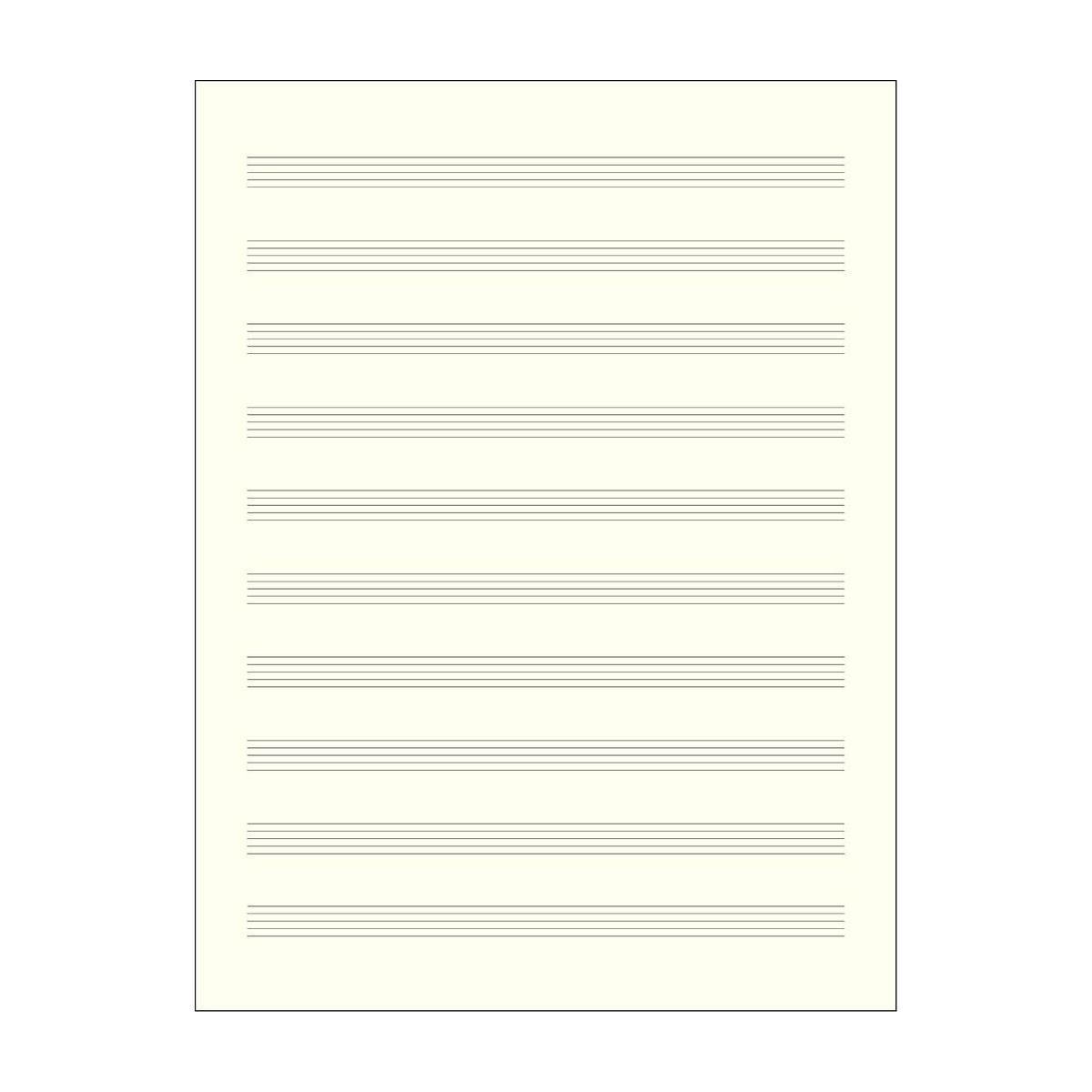Hal leonard quaderno pentagrammato 10 righi 32 pagine avorio