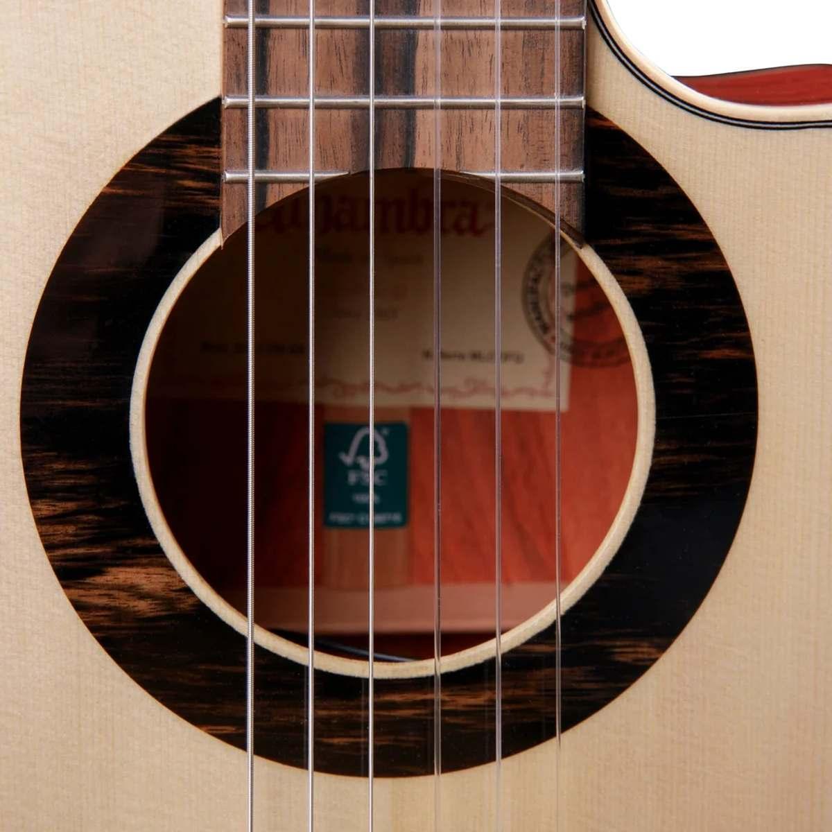 Alhambra green sustain ctw e8 chitarra classica elettrificata con custodia
